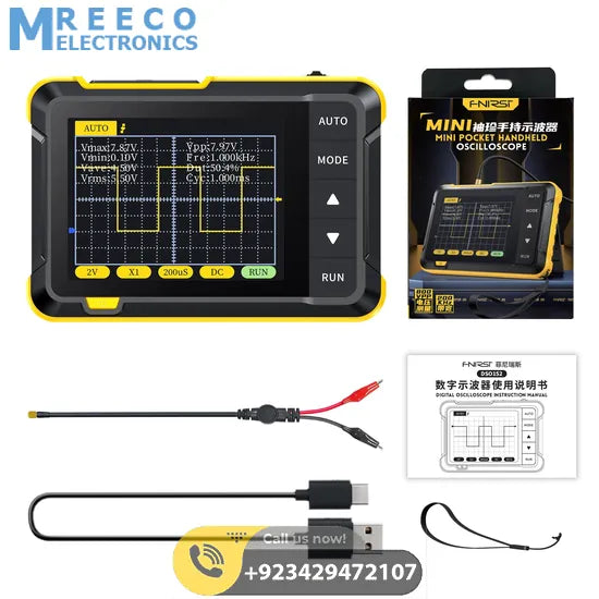 FNIRSI® DSO-152 200KHz 2.5MS/s Mini Pocket Handheld Digital DSO Oscilloscope