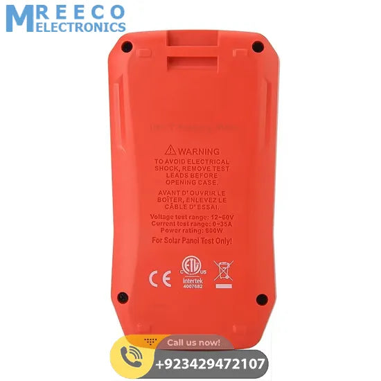 UNI-T UT673PV Solor MPPT Meter Photovoltaic Max Power Pmax Lmp Voc Lsc Peak Open Circuit Voltage Short Circuit Current Tester