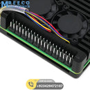 Aluminum Alloy Armor Case for Raspberry Pi 5 Heatsink Cooler Case with Dual PWM Cooling Fan for Raspberry Pi 5 8GB/4GB