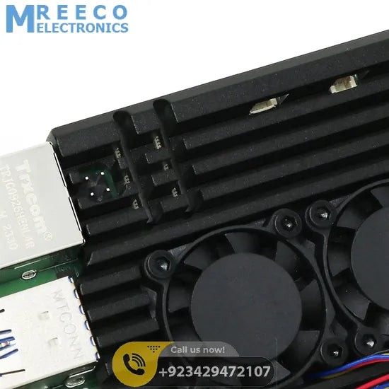 Aluminum Alloy Armor Case for Raspberry Pi 5 Heatsink Cooler Case with Dual PWM Cooling Fan for Raspberry Pi 5 8GB/4GB
