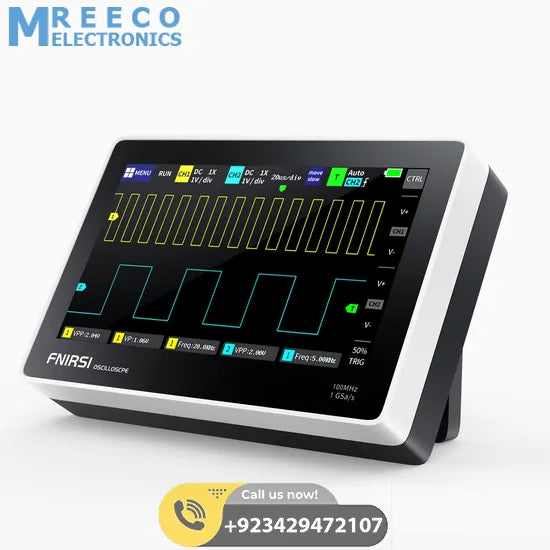FNIRSI® 1013D Tablet Dual Channel 100MHz 1GS/s Touchable Panel Oscilloscope