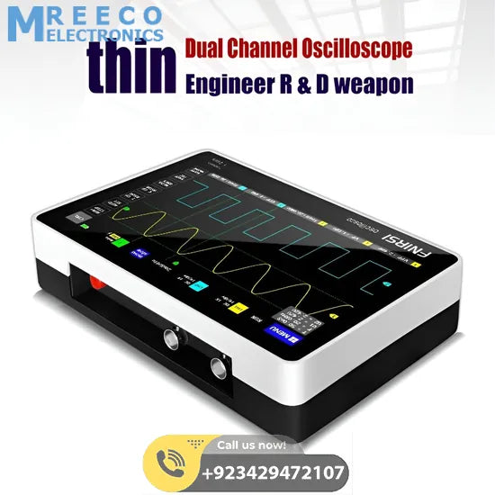 FNIRSI® 1013D Tablet Dual Channel 100MHz 1GS/s Touchable Panel Oscilloscope