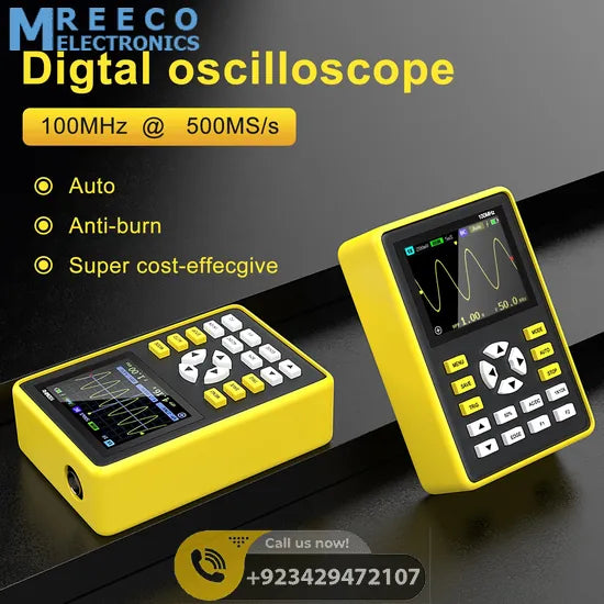 FNIRSI® 5012H 100MHz 500MS/s Digital Handheld Pocket Oscilloscope