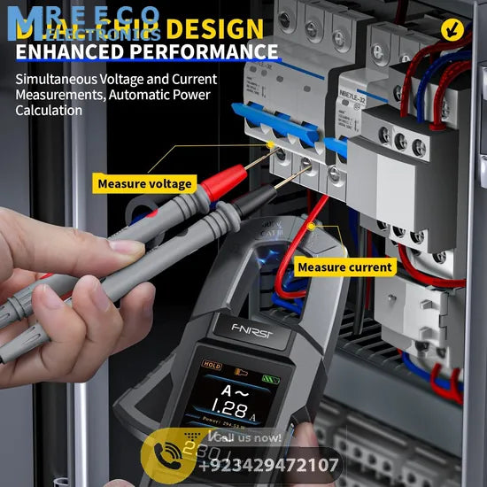 FNIRSI® DMC-100 DC AC Current Voltage Clamp Meter Digital Multimeter