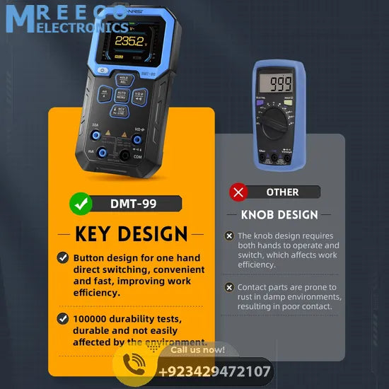 FNIRSI® DMT-99 Intelligent Color Screen Digital Multi Meter