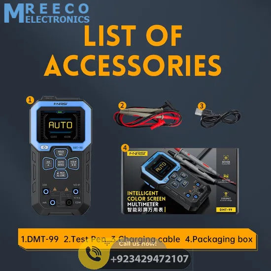 FNIRSI® DMT-99 Intelligent Color Screen Digital Multi Meter