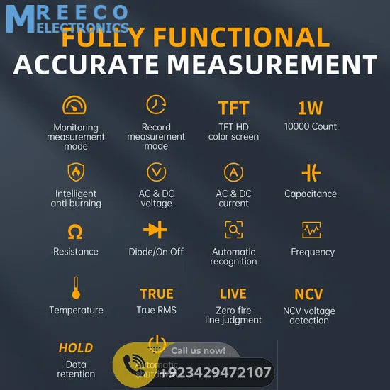FNIRSI® DMT-99 Intelligent Color Screen Digital Multi Meter