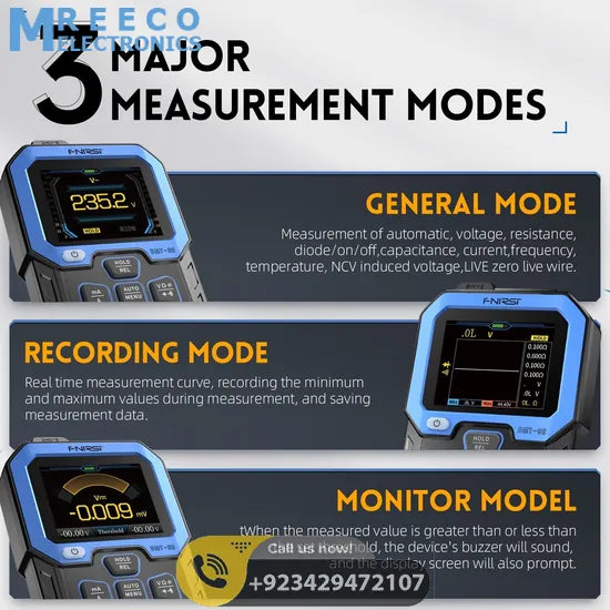 FNIRSI® DMT-99 Intelligent Color Screen Digital Multi Meter