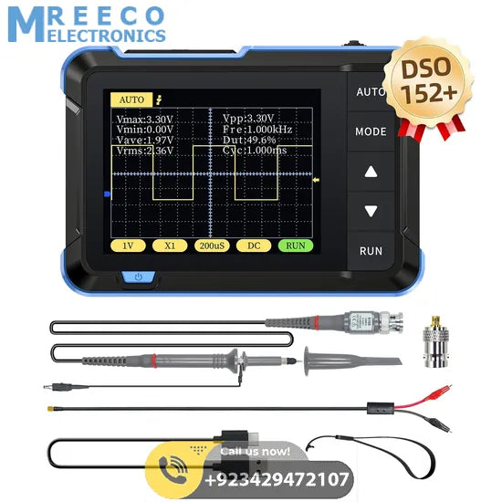 FNIRSI® DSO-152 200KHz 2.5MS/s Mini Pocket Handheld Digital DSO Oscilloscope