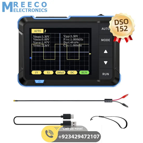 FNIRSI® DSO-152 200KHz 2.5MS/s Mini Pocket Handheld Digital DSO Oscilloscope