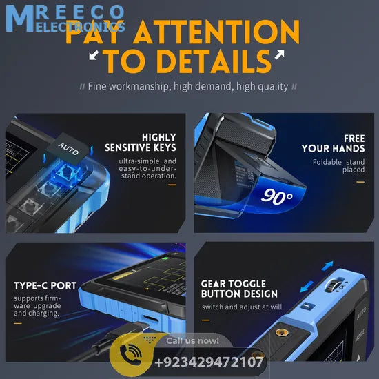 FNIRSI® DSO-153 2-IN-1 Mini 1MHz 5MS/s Digital Oscilloscope Waveform Generator