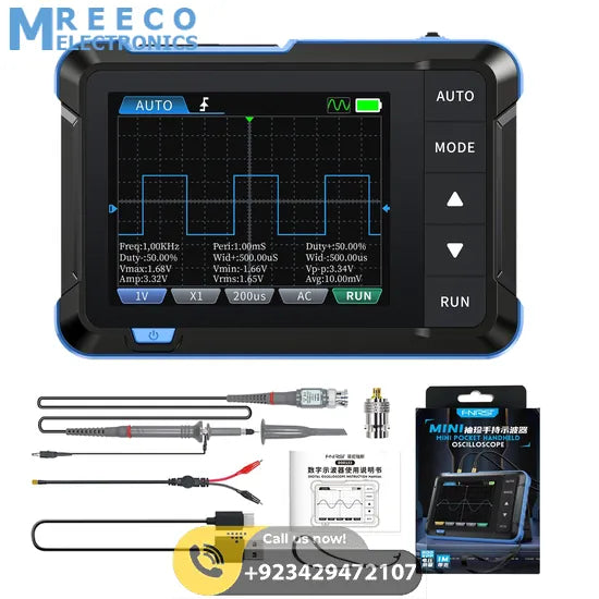 FNIRSI® DSO-153 2-IN-1 Mini 1MHz 5MS/s Digital Oscilloscope Waveform Generator