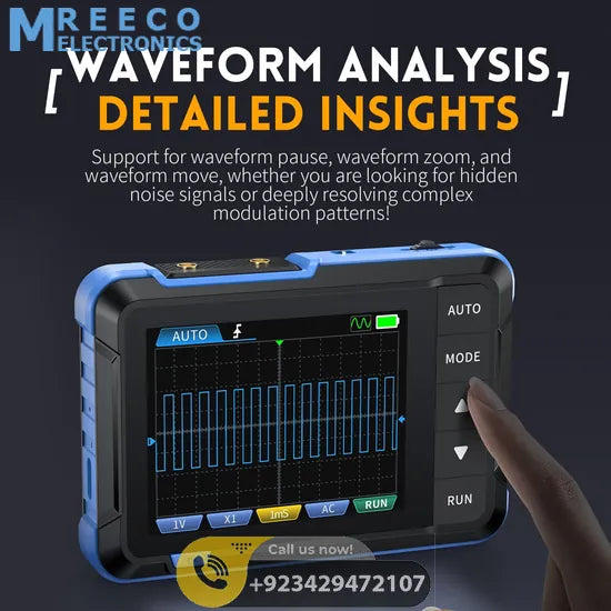 FNIRSI® DSO-153 2-IN-1 Mini 1MHz 5MS/s Digital Oscilloscope Waveform Generator