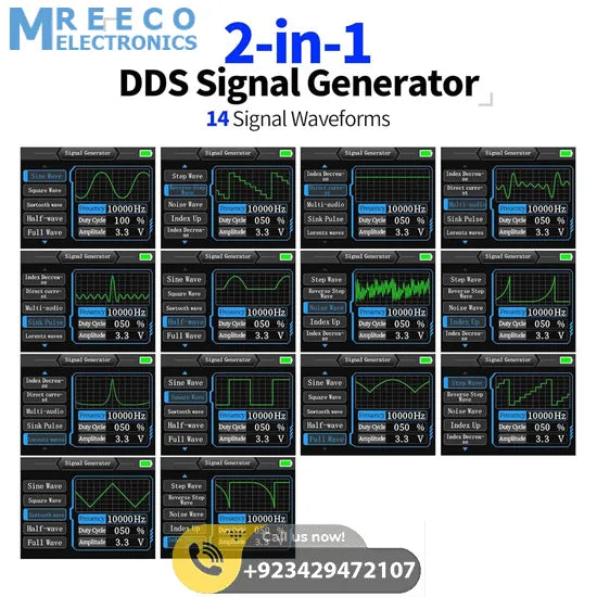 FNIRSI® DSO-153 2-IN-1 Mini 1MHz 5MS/s Digital Oscilloscope Waveform Generator