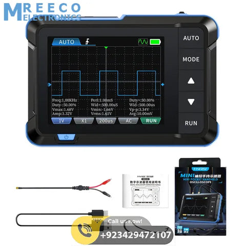 FNIRSI® DSO-153 2-IN-1 Mini 1MHz 5MS/s Digital Oscilloscope Waveform Generator