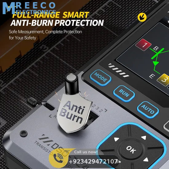 FNIRSI® DSO-TC4 3-IN-1 10MHz 48MSa/s Digital Oscilloscope Transistor Tester Signal Generator