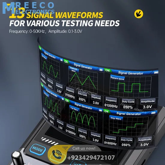 FNIRSI® DSO-TC4 3-IN-1 10MHz 48MSa/s Digital Oscilloscope Transistor Tester Signal Generator