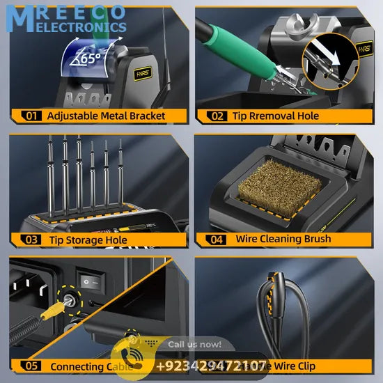 FNIRSI® DWS-200 200W Power Repaid Heating Soldering Iron Station Kit