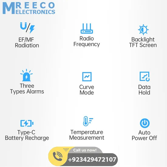 FNIRSI® ERD-10 4-IN-1 Electromagnetic Radiation Detector