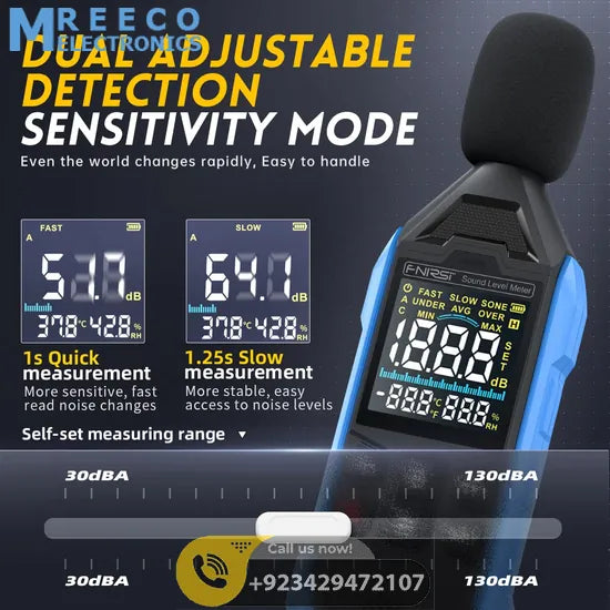 FNIRSI® FDM01 High-precision Digital Noise Decibel Meter