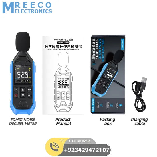 FNIRSI® FDM01 High-precision Digital Noise Decibel Meter