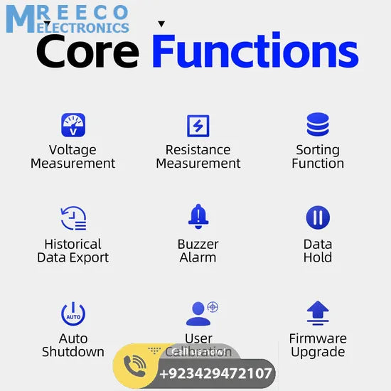 FNIRSI® HRM-10 Battery Voltage Internal Resistance Tester