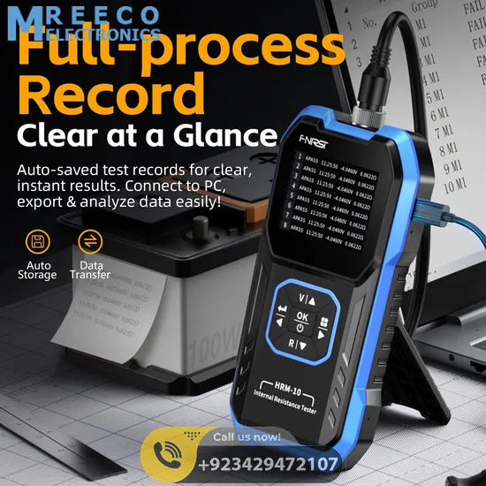 FNIRSI® HRM-10 Battery Voltage Internal Resistance Tester
