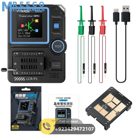 FNIRSI® LCR-P1 Multifunction LCR Transistor Capacitor Tester