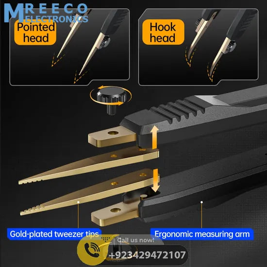 FNIRSI® LCR-ST1 Mini Smart Digital Tweezer LCR SMD ESR Tester