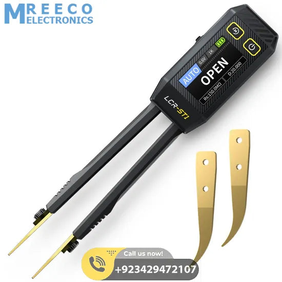 FNIRSI® LCR-ST1 Mini Smart Digital Tweezer LCR SMD ESR Tester