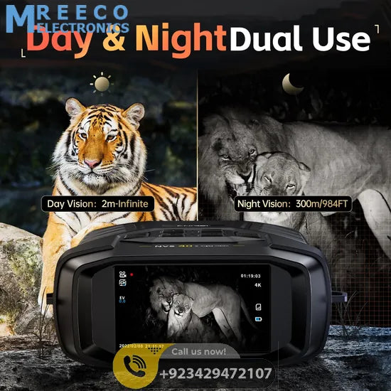 FNIRSI® NVS-40 4K HD Binocular Night Vision Infrared 6x Digital Zoom