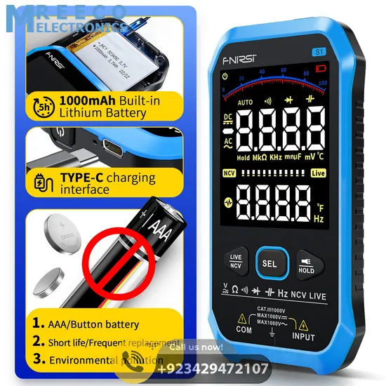 FNIRSI® S1 Large Screen Digital Display Smart Multimeter