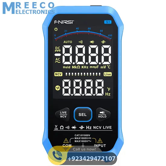 FNIRSI® S1 Large Screen Digital Display Smart Multimeter