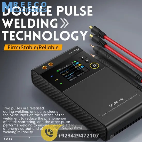 FNIRSI® SWM-10 Portable Intelligent Color Screen Spot Welding Machine