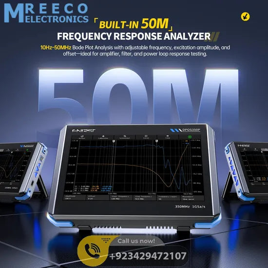 FNIRSI® DPOS350P 4-IN-1 350MHz 1GSPS Tablet Oscilloscope Signal Generator Spectrum Analyzer Frequency Response Analyzer