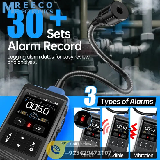 FNIRSI® GD-02 Portable Combustible Gas Detector Color Screen Methane Propane Isobutane Monitor