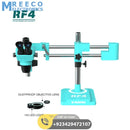 RF4 RF-6565PRO3 6.5-65X Synchronous Zoom Trinocular Stereo Microscope with Double-ARM Boom Stand